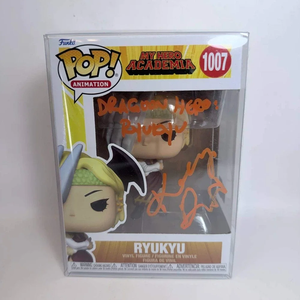 Funko Pop Ryukyu 1007 My Hero Academia Signed Katelyn Barr COA Inscribed